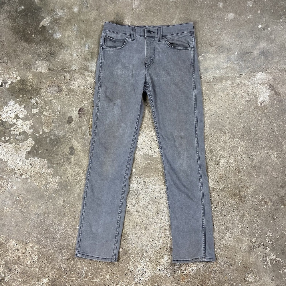 Levi's 511 Jeans Size 29x30 Grey Denim Slim Fit Narrow Leg Casual Stretch
